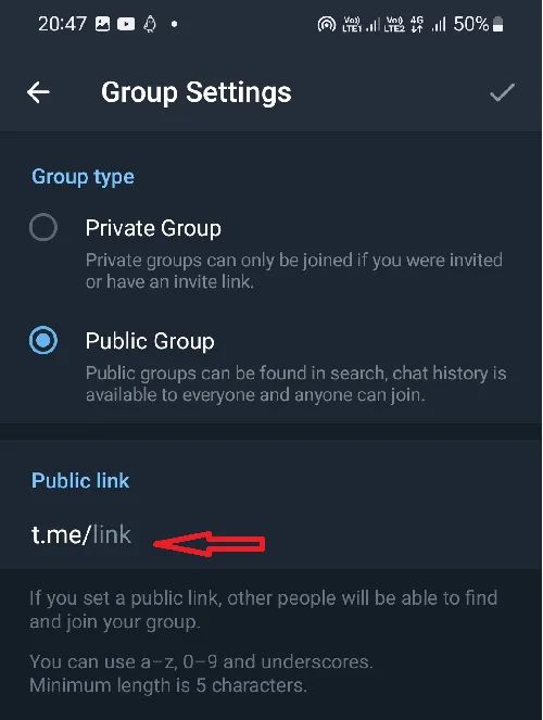 How To Share Telegram Group Link